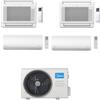 Midea Climatizzatore Condizionatore Midea Console + Xtreme Pro Quadri 9000 + 9000 + 12000 + 12000 BTU con U.E. M4O-36HFN8-Q INVERTER Classe A++/A+ R32