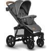 Lionelo Annet Plus - Passeggino Leggero Compatto Pieghevole da 0+M fino 22 Kg completo di Cappotta, Cestino Porta Oggetti, zanzariera e Corrimano colore Stone Caramel
