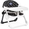 CHICCO Chairy - Alzasedia Rialzo Sedia Universale da 6M a 36M 4 Altezze, Seduta Anatomica, Cinture a 3 Punti Vassoio Rimovibile colore Nero