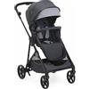 CHICCO SEETY - Passeggino Leggero Pieghevole da 0+M fino a 4 Anni (22 Kg) con Cappotta, Corrimano e Cestino portaoggetti colore Boston grey