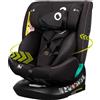 Lionelo Seggiolino Auto 0-36 Kg Isofix / 0M - 12 Anni / 40-150 cm / Gruppo 0+/1/2/3 Girevole a 360° colore Nero - Bastiaan One i-Size