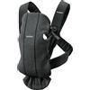 Babybjorn Mini - Marsupio Neonato Morbido Zaino Porta Bebè da 0M+ fino a 12M colore Antracite