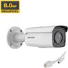 Hikvision telecamera 8MP ip poe esterna bullet 4k ultra hd professionale 4mm colorvu acusense white led - DS-2CD2T87G2-L F