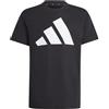 adidas ESSENTIALS T-SHIRT, T-shirt Unisex - Bambini, Black/White,