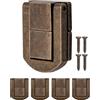 FUXXER 4 chiusure per cassapanche, casse, scatole, valigie, raccordi in metallo, bronzo, 30 x 25 mm