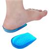 Haofy Solette ortopediche in gel, Sollevatore a cuneo a 2 pezzi per tallone O / X, correttori del tallone correttivi in silicone per supinazione e pronazione, supporto per tallone per donna e uomo