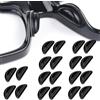 OPUGIT Naselli in silicone, 3,5 mm, autoadesivi, antiscivolo, con airbag, per occhiali da sole, occhiali, occhiali da lettura, 10 paia, colore nero