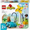 LEGO DUPLO Town 10985 Turbina Eolica e Auto Elettrica, Macchina Giocat