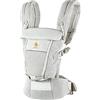 Ergobaby Marsupio Adapt per neonati, 3 posizioni mesh SoftFlex marsupio anteriore ergonomico marsupio posteriore per neonati, Pearl Grey