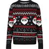 Label Cutters Maglione natalizio per bambini e bambine, maglieria natalizia 9 10 11 12 13 14 15 anni, Ho Ho Ho Buon Natale Maglione, 15 anni
