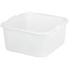 Mobil Plastic - Bacinella/Bagno Quadro in plastica 32x32 per Alimenti - Bianco Neutro