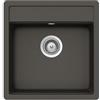 SCHOCK Lavello da cucina 49 x 51 cm Nemo N-100S asfalto - CRISTALITE - Lavello grigio granito da 50 cm larghezza