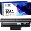 LxTek 106A Con Chip Compatibili per HP 106A W1106A Toner per Laser 107a 107r 107w per MFP 135a 135r 135w 135wg 137fnw 137fwg (Nero, 1-Pack)
