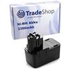 Trade-Shop Batteria ad alte prestazioni Ni-MH per Bosch 2610995883 2607335173 2607335245 2607335251 2 607 335 210, 2 607 335 146, 2 607 335 160 Werk. zeuge/ 14 4 V, 3300 mAh.