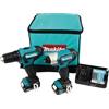 Makita Kit Combo 'CLX224A' - Avvitatore a batteria da 12 V, con 2 batterie incluse