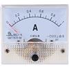 Evazory Contatore di pannello di corrente analogico DC 0-1 A 85 C1, amperometro, 64 x 60 x 56 mm, per test di circuito di carica del misuratore di ampere della batteria, confezione da 1