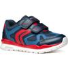 Geox J Pavel D - Scarpe da Ginnastica Bambino, Navy/Red,