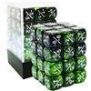 BESCON DICE 36pcs 12mm Positive and Negative Dice Counters Marble Green+Gemini Green&Black Set, Small Token Dice Loyalty Dice Compatible with MTG, CCG, Card Games