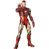 Medicom Toy MAFEX Avengers Endgame Iron Man Mark LXXXV Battle Damaged