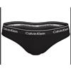 Calvin Klein Thong Black Perizoma Nero Donna