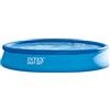 Intex 28158NP - Piscina Fuori Terra Easy Set Rotonda, Pompa Filtro 2006 L/h, 9729 L, PVC, Azzurro, 457x84 cm