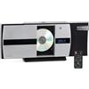 Bennett & Ross Ålesund Impianto Stereo Verticale - Microchaîne Hi-Fi avec lecteur CD, MP3, fonction UKW, USB et Bluetooth avec NFC - Installation Sur Pied ou murale - Telecomando Incluso - Argenté