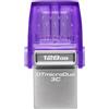 Kingston Technology KINGSTON 128Gb microDuo 3C Flash USB - USB3.1 + USB-C - DTDUO3CG3/128 - DTDUO3CG3/128GB