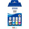 Epson MULTIPACK EPSON FLACONI 102 C13T03R640 4 colori per ECOTANK ET-2700 ET-2750 ET-3750 ET-4750 ET-15000 - C13T03R640