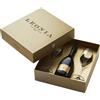 Frescobaldi Confezione Leonia Metodo Classico Millesimato + Cofanetto Oro + 2 Calici leonia, cl.75