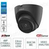 Dahua IPC-HDW2441T-S-BLACK - Telecamera IP POE ONVIF® Eyeball 4MP - Ottica 2.8mm - Video Analisi - IR 30m Nero - Dahua