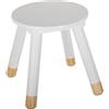 Avilia Sedia per bambini - Arredo cameretta per bambini - Sgabello per Bambini - Sediolina per bambini - Accessorio di arredamento camerette - in legno - Bianco