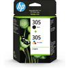 HP Multipack cartucce HP 305+305Tricromia(6ZD17AE) Nero, Giallo, Ciano, Magenta