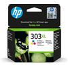 HP Cartucce HP 303XL Tricromia (T6N03AE) Giallo, Ciano, Magenta