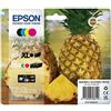 EPSON Multipack 4 cartucce EPSON Ananas 604 Nero XL, Giallo, Ciano, Magenta