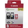 CANON Cartucce + carta fotografica CANON PG-560 e CL-561 Nero, Colori