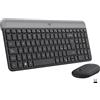 LOGITECH Tastiera + Mouse LOGITECH MK470 SLIM WIRELESS COMBO