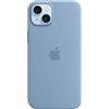 APPLE Custodia MagSafe in silicone per iPhone 15 Plus - Blu inverno