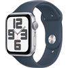 APPLE Watch SE GPS, Cassa 44 mm in alluminio argento con Cinturino Sport blu inverno - M/L 2023