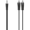 HAMA Cavo 2 RCA M/Jack 3.5 mm M, 1,5 metri, nero