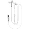 ISY IIE-0004 auricolari In-ear, Type-C, microfono e regolazione del volume, bianco