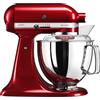 KITCHENAID 5KSM175PSECA IMPASTATRICE PLANETARIA, 300 W, capacità ciotola 4,8 l, Rosso Mela Metallizzato