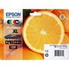 EPSON Multipack 5 cartucce EPSON Arancia 33XL Nero, Giallo, Ciano, Magenta, Nero Photo
