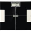 OK Bilancia Pesapersone OK OPS 15422 B, Display LCD, Capacità Max 150 Kg, Analizza 6 dati Composizione Corporea, Piattaforma in vetro