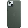 APPLE Custodia MagSafe in tessuto FineWoven per iPhone 15 Plus - Sempreverde