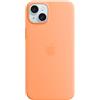 APPLE Custodia MagSafe in silicone per iPhone 15 Plus - Aranciata