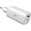 ISY CARICABATTERIA ISY UNIVERSAL 65W GAN CHARGER da 65W, Bianco