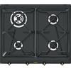 SMEG SRV864AOGH PIANO COTTURA GAS, 4 zone di cottura, dimensioni: L 59,5 cm, P 50 piano in Smaltato, Antracite