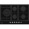 BEKO HILL75235S PIANO COTTURA GAS, 5 zone di cottura, dimensioni: L 75 cm, P 52,4 Cristallo Nero