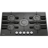 HOTPOINT PIANO COTTURA HOTPOINT FTGHG 751 D/HA(BK), 5 zone cottura, 75 cm x 51