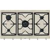 SMEG SRV896AVOGH2 PIANO COTTURA GAS, 5 zone di cottura, dimensioni: L 88,5 cm, P 50 piano in Smaltato, Avena